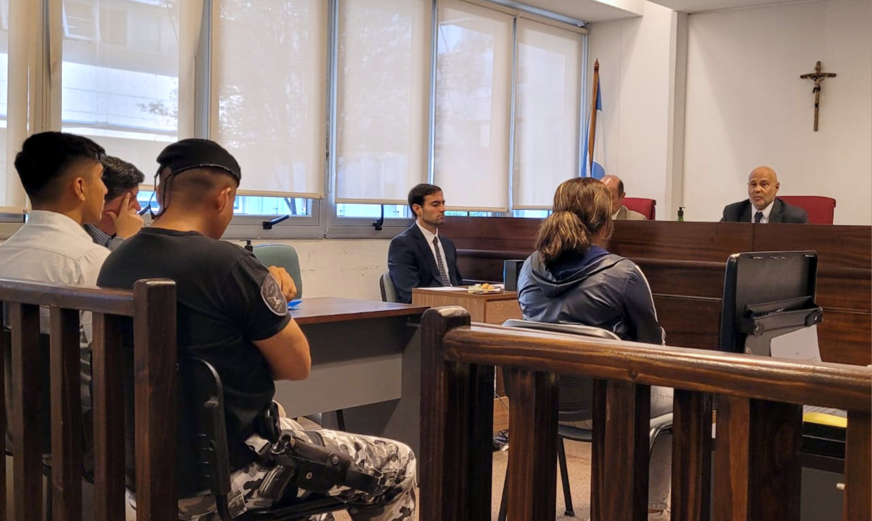 Fotografía- Declaración testimonial en el juicio por el femicidio de Agustina Cruz.