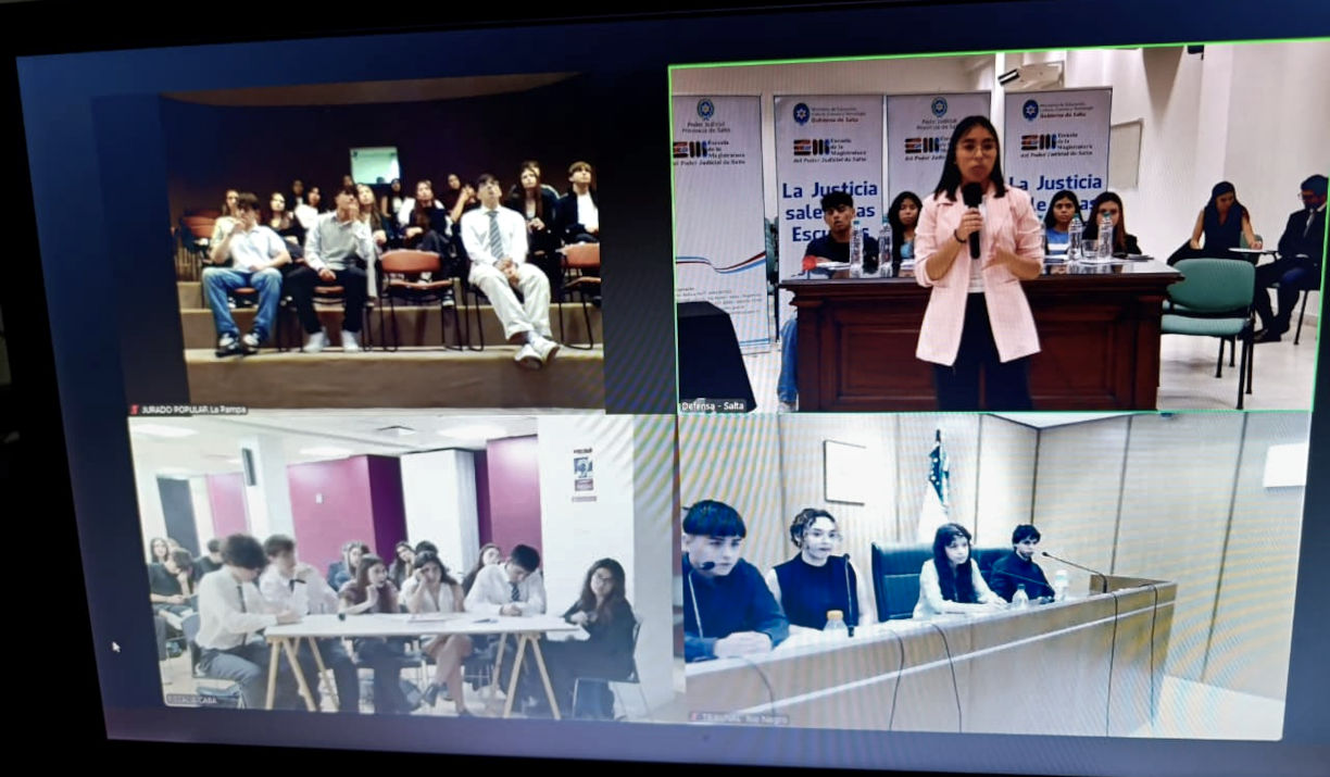 Fotografía: Salta participó del simulacro federal de juicios por jurado con alumnos secundarios