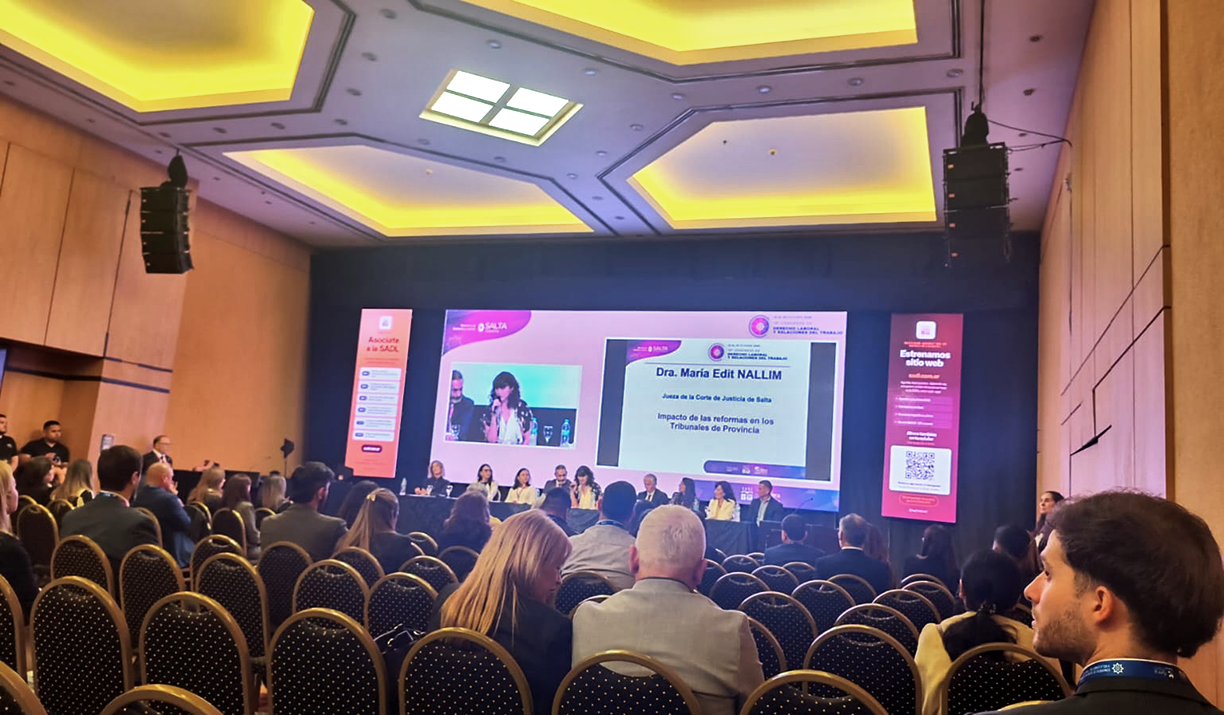 Fotografía: Jueces salteños expusieron en el 18º Congreso de Derecho Laboral y Relaciones del Trabajo