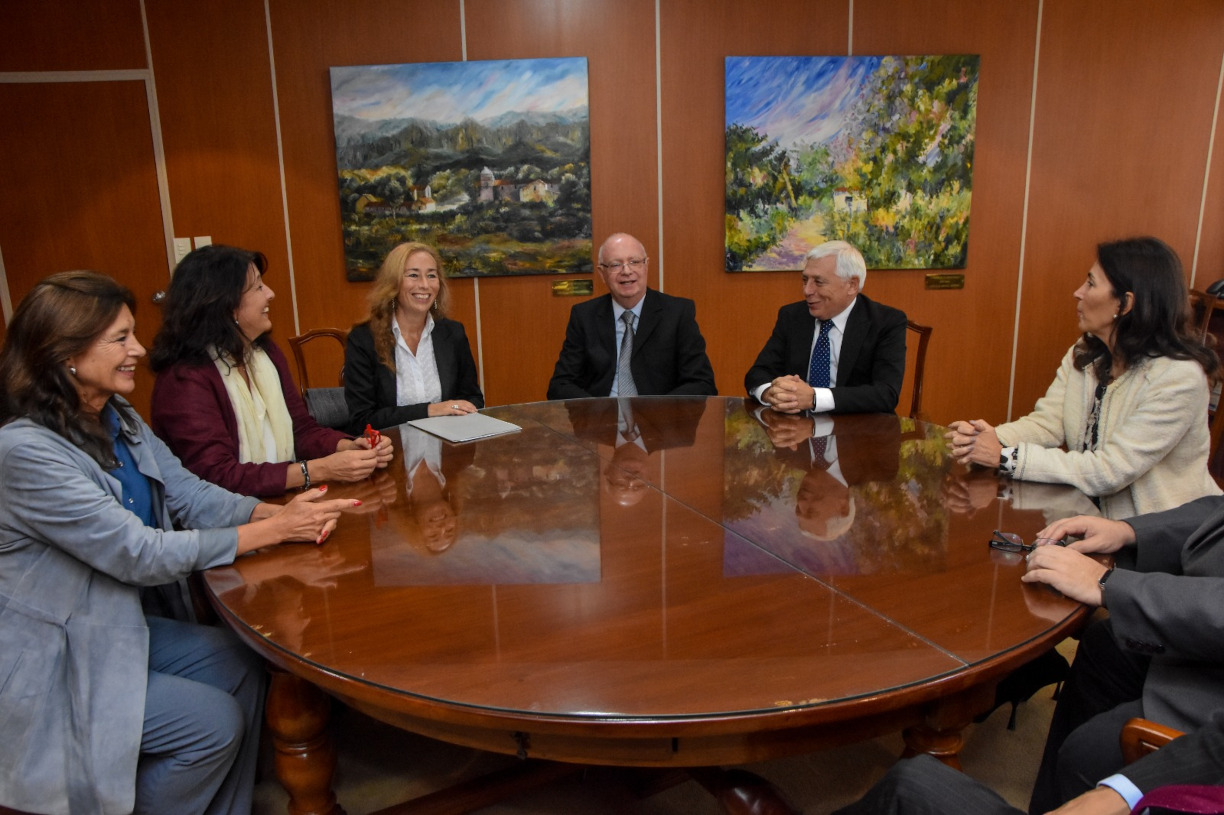 Fotografía: La Corte de Justicia recibió a las autoridades del Consejo Económico y Social para conocer el Plan 2050